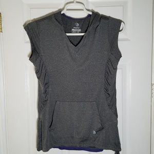 MPG SPORT GRAY HOODED PULLOVER